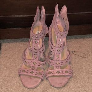 Steve Madden Pink Suede Heels